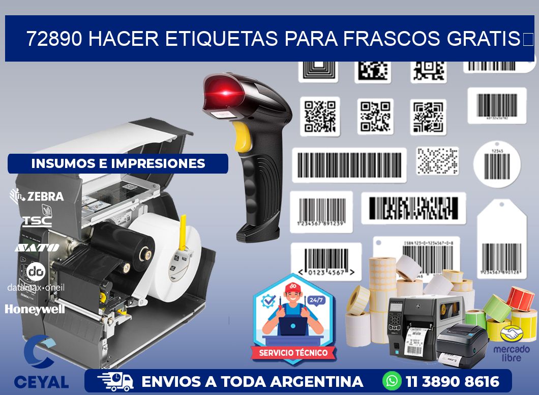 72890 Hacer etiquetas para frascos gratis 